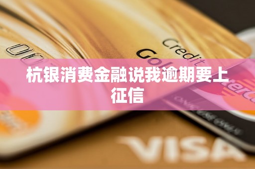 杭银消费金融说我逾期要上征信