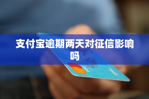 支付宝逾期两天对征信影响吗 支付宝逾期两天对征信影响吗