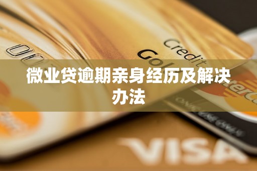 微业贷逾期亲身经历及解决办法 微业贷逾期亲身经历及解决办法
