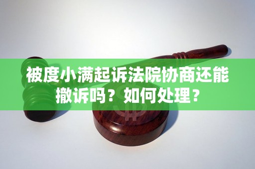 被度小满起诉法院协商还能撤诉吗?如何处理? 被度小满起诉法院协商还能撤诉吗?如何处理?