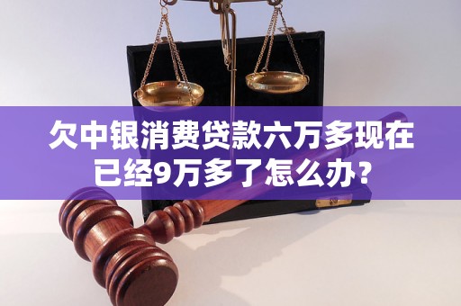 欠中银消费贷款六万多现在已经9万多了怎么办？