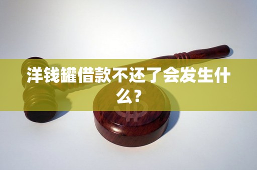 洋钱罐借款不还了会发生什么? 洋钱罐借款不还了会发生什么?