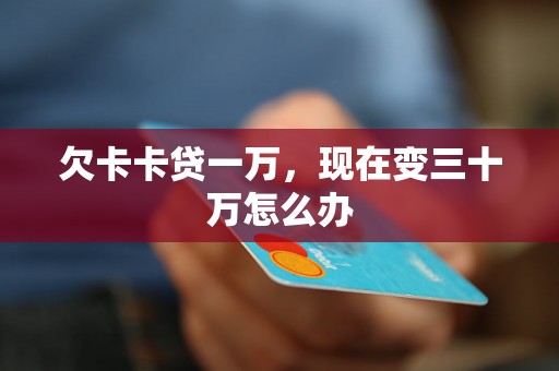 欠卡卡贷一万，现在变三十万怎么办
