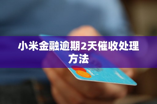 小米金融逾期2天催收处理方法