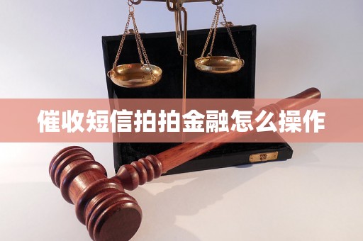 催收短信拍拍金融怎么操作