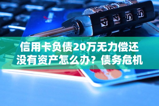 信用卡负债20万无力偿还没有资产怎么办？债务危机应对策略详解