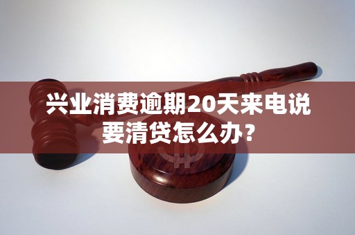 兴业消费逾期20天来电说要清贷怎么办？