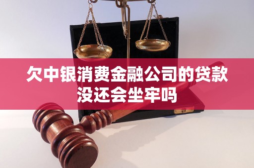 欠中银消费金融公司的贷款没还会坐牢吗