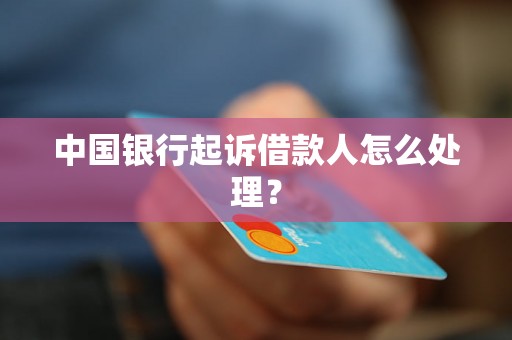 中国银行起诉借款人怎么处理？