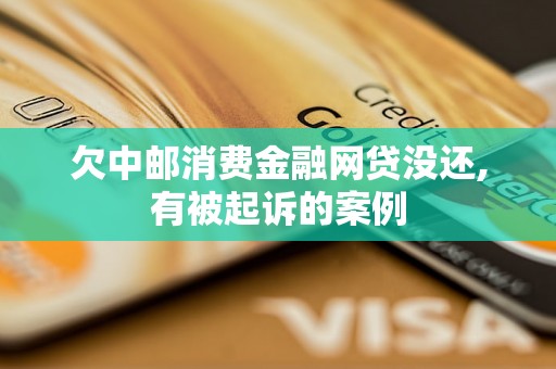 欠中邮消费金融网贷没还,有被起诉的案例