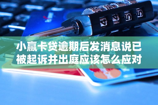 小赢卡贷逾期后发消息说已被起诉并出庭应该怎么应对? 小赢卡贷逾期后发消息说已被起诉并出庭应该怎么应对?