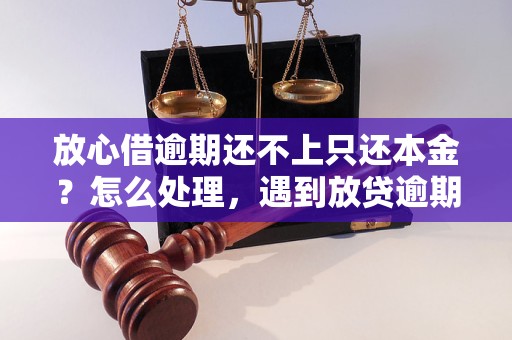 放心借逾期还不上只还本金？怎么处理，遇到放贷逾期违约应该怎么应对