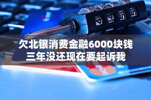 欠北银消费金融6000块钱三年没还现在要起诉我