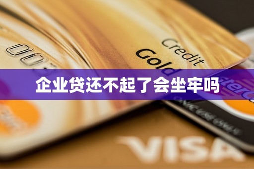 企业贷还不起了会坐牢吗