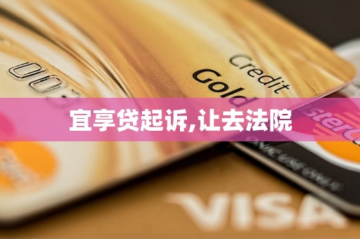 宜享贷起诉,让去法院 宜享贷起诉,让去法院