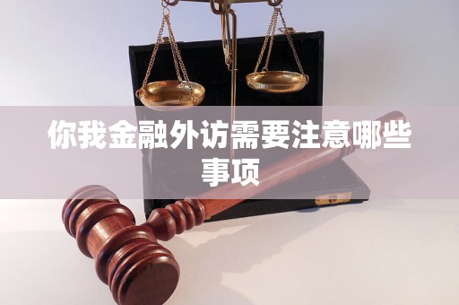 你我金融外访需要注意哪些事项