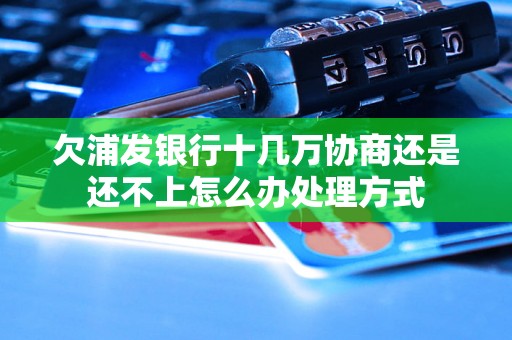 欠浦发银行十几万协商还是还不上怎么办处理方式