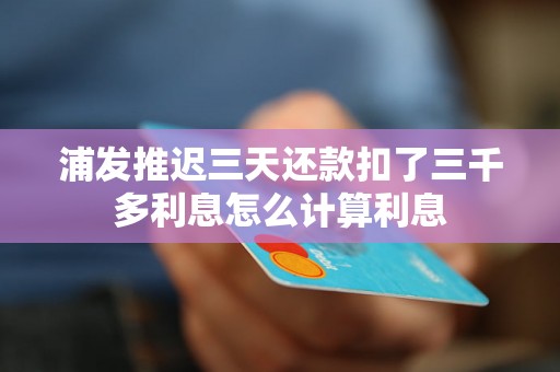 浦发推迟三天还款扣了三千多利息怎么计算利息