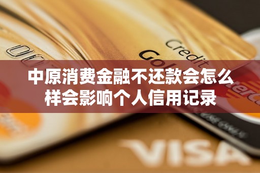 中原消费金融不还款会怎么样会影响个人信用记录