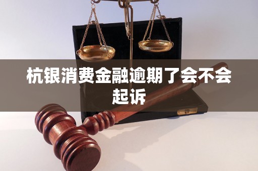 杭银消费金融逾期了会不会起诉