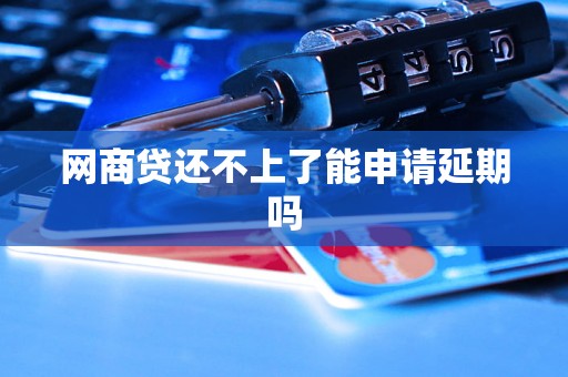 网商贷还不上了能申请延期吗