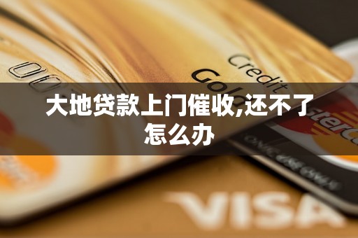 大地贷款上门催收,还不了怎么办