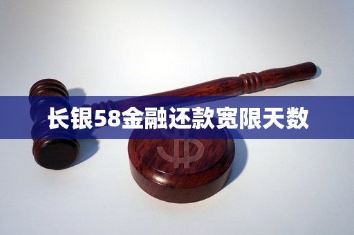 长银58金融还款宽限天数