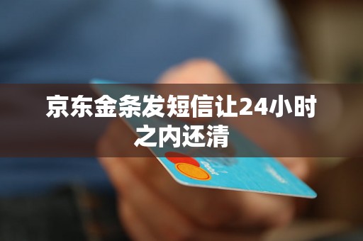 京东金条发短信让24小时之内还清 京东金条发短信让24小时之内还清