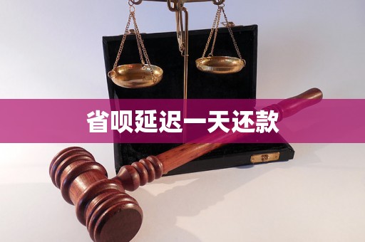 省呗延迟一天还款