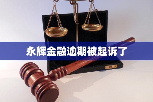 永辉金融逾期被起诉了