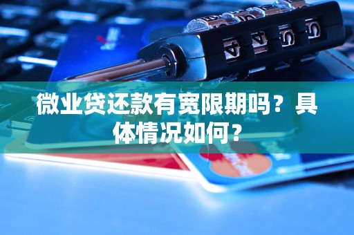 微业贷还款有宽限期吗?具体情况如何? 微业贷还款有宽限期吗?具体情况如何?