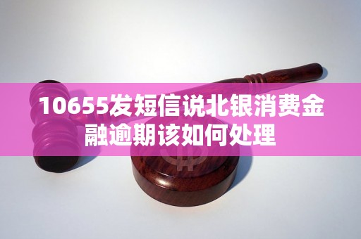 10655发短信说北银消费金融逾期该如何处理 10655发短信说北银消费金融逾期该如何处理