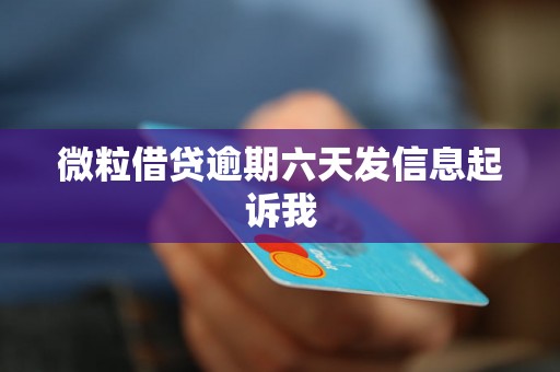 微粒借贷逾期六天发信息起诉我 微粒借贷逾期六天发信息起诉我