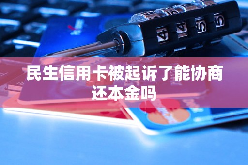 民生信用卡被起诉了能协商还本金吗