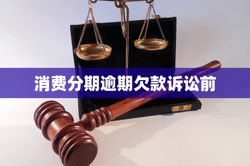 消费分期逾期欠款诉讼前