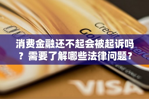 消费金融还不起会被起诉吗？需要了解哪些法律问题？