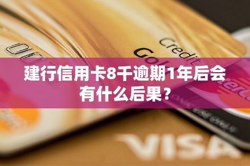 建行信用卡8千逾期1年后会有什么后果？