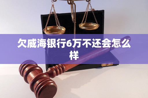 欠威海银行6万不还会怎么样