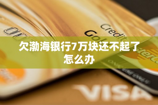 欠渤海银行7万块还不起了怎么办 欠渤海银行7万块还不起了怎么办