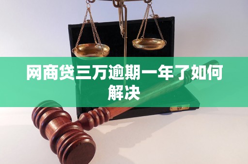 网商贷三万逾期一年了如何解决