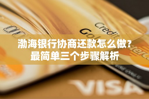 渤海银行协商还款怎么做？最简单三个步骤解析