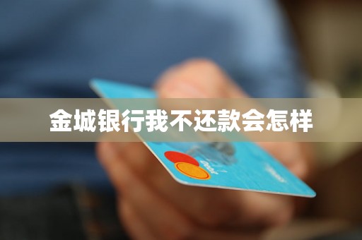 金城银行我不还款会怎样