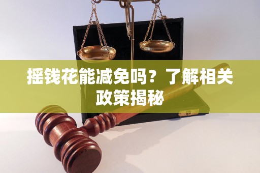 摇钱花能减免吗?了解相关政策揭秘 摇钱花能减免吗?了解相关政策揭秘