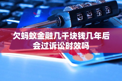 欠蚂蚁金融几千块钱几年后会过诉讼时效吗