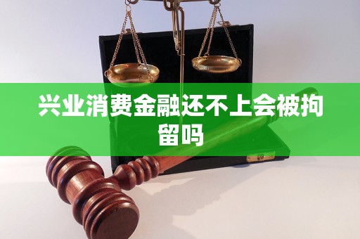兴业消费金融还不上会被拘留吗