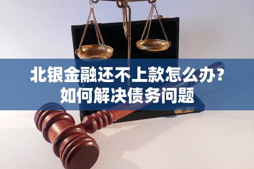 北银金融还不上款怎么办？如何解决债务问题