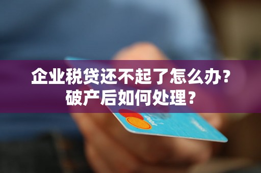 企业税贷还不起了怎么办?破产后如何处理? 企业税贷还不起了怎么办?破产后如何处理?