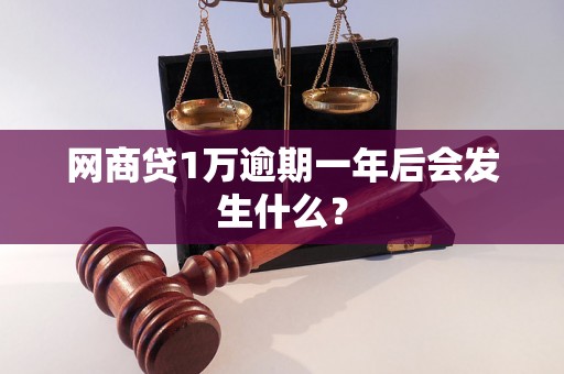 网商贷1万逾期一年后会发生什么？