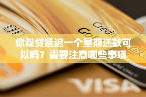 你我贷延迟一个星期还款可以吗？需要注意哪些事项