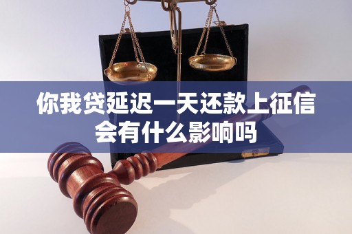 你我贷延迟一天还款上征信会有什么影响吗